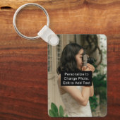 カスタムフォトアート名モノグラム引用文アルムRec Sm キーホルダー (正面)