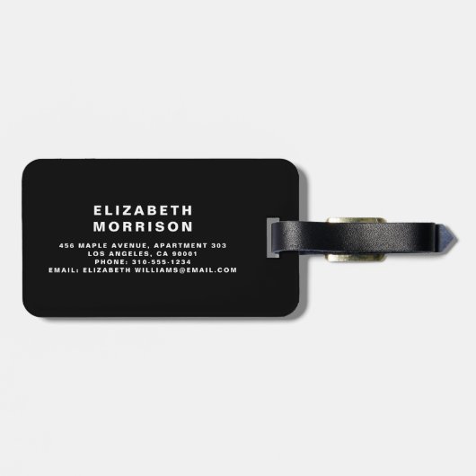 カスタムフォトインスタグラム ラゲッジタグ (裏面横)