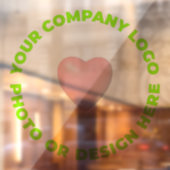 カスタムフォトウィンドウ貼り付けパーツ透明24"x24" ウィンドウサイン (シート2)