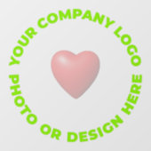 カスタムフォトウィンドウ貼り付けパーツ透明24"x24" ウィンドウサイン (シート)