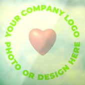 カスタムフォトウィンドウ貼り付けパーツ透明24"x24" ウィンドウサイン (シート3)