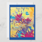 カスタムフォトウォーターカラーガーデン灌木誕生日カード シーズンカード (正面)