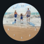 カスタムフォトウォールクロックユアファミリーフォトデザイン ラージ壁時計<br><div class="desc">写カスタム真 – おユニーク客様のデザイン – 家族、友人、または個人の贈り物 – 写真を追加/文字を追加/詳細 – カスタマイズツールを使用して要素をサイズ変更/移動!</div>