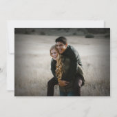 カスタムフォトウ素朴ィードウェスタン結婚ズ セーブザデート (裏面)