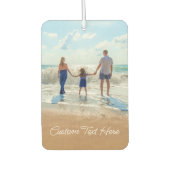 カスタムフォトエアフレッシュあなたの写真と文字 カーエアーフレッシュナー (正面)