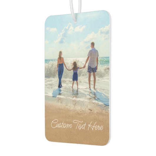 カスタムフォトエアフレッシュあなたの写真と文字 カーエアーフレッシュナー (左)