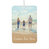 カスタムフォトエアフレッシュあなたの写真と文字 カーエアーフレッシュナー (正面)