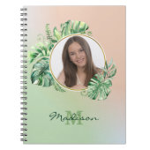 カスタムフォトエキゾチック葉 ノートブック (正面)