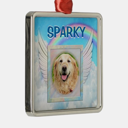 カスタムフォトエンジェルペット記念館 メタルオーナメント (右)