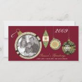 カスタムフォトオーナメントホリデー写真カード:: 03 シーズンカード (正面)