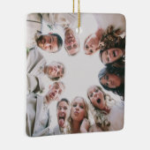 カスタムフォトオーナメント両面、クリスマスフォト セラミックオーナメント (右)