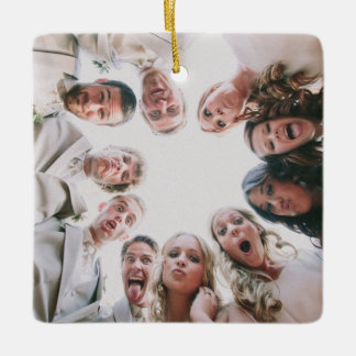 カスタムフォトオーナメント両面、クリスマスフォト セラミックオーナメント