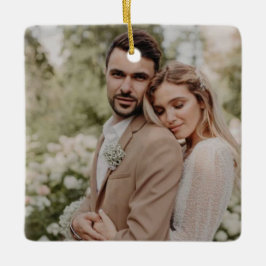 カスタムフォトオーナメント両面、クリスマスフォト セラミックオーナメント