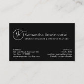 カスタムフォトオーバーレイウェディングプランナージュエリーリングや輪 名刺 (正面)