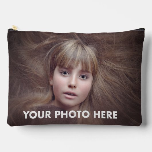 カスタムフォトオールオーバープリントアクセサリーバッグ アクセサリーポーチ (正面)