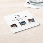 カスタムフォトカスタムスクエアコースター スクエアペーパーコースター (アングル)
