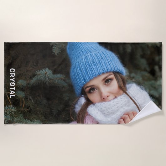 カスタムフォトカスタムビーチタオル ビーチタオル (正面)