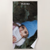 カスタムフォトカスタムビーチタオル ビーチタオル (正面)