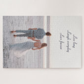 カスタムフォトカップルゴール ジグソーパズル (横)