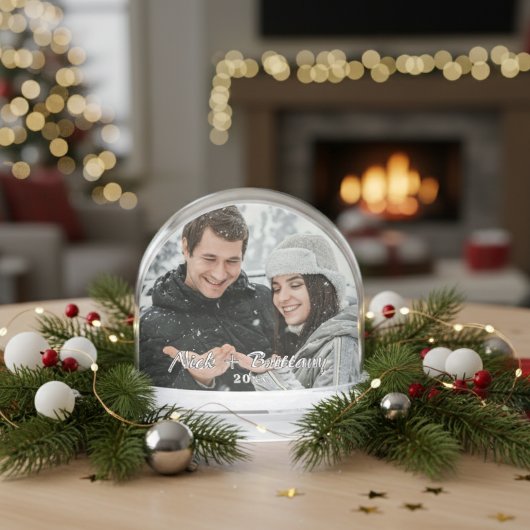 カスタムフォトカップルパーソナライズされたクリスマス