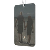 カスタムフォトカップル記念イニシャル車 カーエアーフレッシュナー (左)