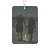 カスタムフォトカップル記念イニシャル車 カーエアーフレッシュナー (裏面)