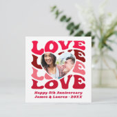 カスタムフォトカップル記念日 カード (スタンド正面)