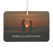 カスタムフォトカップル カーエアーフレッシュナー (裏面)