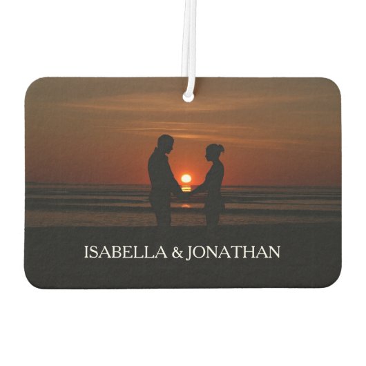 カスタムフォトカップル カーエアーフレッシュナー (裏面)