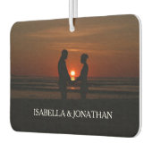 カスタムフォトカップル カーエアーフレッシュナー (左)