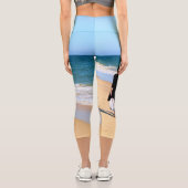 カスタムフォトカプリレギンスあなたの写真と文字 カプリレギンス (裏面)