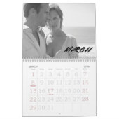 カスタムフォトカレンダー、編集可能カレンダー カレンダー (3月 2026)