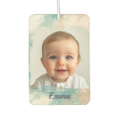 カスタムフォトカーエアフレッシュナー – 水彩デザイン カーエアーフレッシュナー (正面)