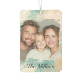 カスタムフォトカーエアフレッシュナー – 水彩デザイン カーエアーフレッシュナー (裏面)