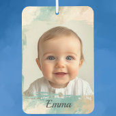 カスタムフォトカーエアフレッシュナー – 水彩デザイン カーエアーフレッシュナー