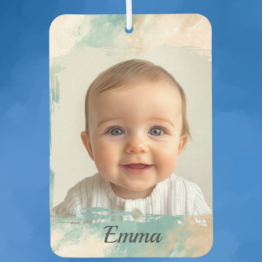 カスタムフォトカーエアフレッシュナー – 水彩デザイン カーエアーフレッシュナー