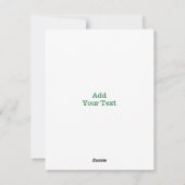 カスタムフォトカードサンパトリックの日かわいいシャムロック シーズンカード (裏面)