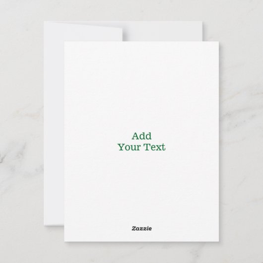 カスタムフォトカードサンパトリックの日かわいいシャムロック シーズンカード (裏面)