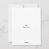 カスタムフォトカードセントパトリックの日叔父シャムロック シーズンカード (裏面)