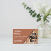 カスタムフォトガーデンフェンシング名刺 名刺 (スタンド正面)