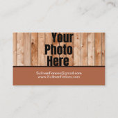 カスタムフォトガーデンフェンシング名刺 名刺 (裏面)