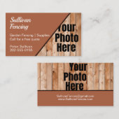 カスタムフォトガーデンフェンシング名刺 名刺 (正面/裏面)