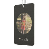 カスタムフォトキッズファミリーネームカー カーエアーフレッシュナー (左)