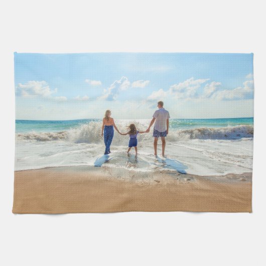 カスタムフォトキッチンタオルデザイン自分の写真 キッチンタオル (横)