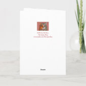 カスタムフォトキャットパパ誕生日 カード (裏面)