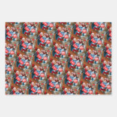 カスタムフォトギフトラップ、ファミリーカスタムイメージラップ ラッピングペーパーシート (正面)