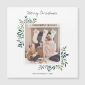 カスタムフォトクリスマスカード磁石テンプレート (正面)