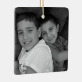 カスタムフォトクリスマスススススクエアオーナメント セラミックオーナメント (右)