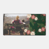 カスタムフォトクリスマスホリデーラージマウス デスクマット (正面)