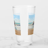 カスタムフォトグラスと文字名 タンブラーグラス (右)